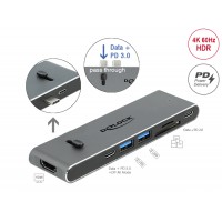 Delock Docking Station Dual USB Type-C™ with HDMI / USB 3.2 / SD / PD 3.0