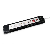 4-Outlet Power Strip with 2 x USB, Equip