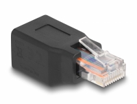 Delock Network Adapter RJ45/RJ48/RJ50 plug to jack 10P/10C pin out 1:1 black
