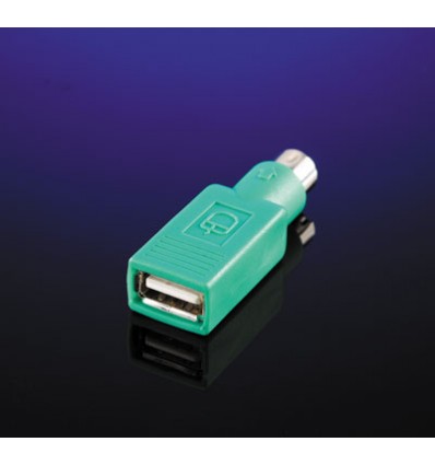 VALUE PS/2 to USB Adapter, Mouse green