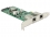 Delock PCI Express Card > 2 x 1 Gigabit LAN PoE+ RJ45