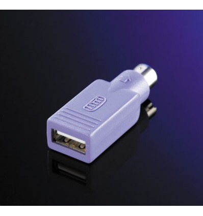 VALUE PS/2 to USB Adapter, Keyboard purple