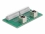 Delock RJ50 2 x female to 2 x Terminal Block with push-button for DIN rail angled