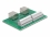Delock RJ45 2 x female to 2 x Terminal Block with push-button for DIN rail