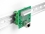 Delock RJ45 female to Terminal Block with push-button for DIN rail angled