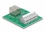 Delock RJ45 female to Terminal Block with push-button for DIN rail
