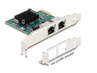 Delock PCI Express x1 Card to 2 x RJ45 Gigabit LAN BCM