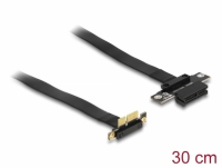 Delock Riser Card PCI Express x1 male 90° angled to x1 slot with cable 30 cm