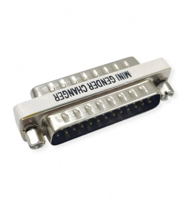 VALUE Mini Gender Changer, 25-pin M - M