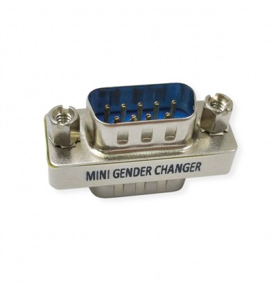 VALUE Mini Gender Changer, 9-pin M - M