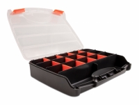Delock Sorting box with 17 compartments 320 x 255 x 60 mm orange / black