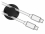 Delock Cable Holder Mini with 2 feed-throughs self-adhesive Set 10 pieces black