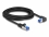 Delock RJ45 Network Cable Cat.6A S/FTP straight / right angled 3 m black