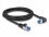 Delock RJ45 Network Cable Cat.6A S/FTP straight / right angled 2 m black