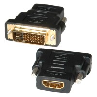 ROLINE DVI-HDMI Adapter, DVI M - HDMI F