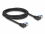 Delock RJ45 Network Cable Cat.6A S/FTP left angled 2 m black