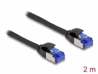 Delock RJ45 Network Cable Cat.6A S/FTP Slim 2 m black