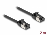 Delock RJ45 Cable plug to plug Cat.8.1 flexible 2 m black