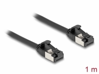 Delock RJ45 Cable plug to plug Cat.8.1 flexible 1 m black