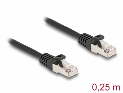 Delock Cable RJ50 male to RJ50 male S/FTP 0.25 m black