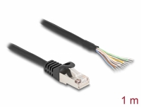Delock Cable RJ50 male to open wire ends S/FTP 1 m black