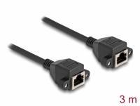Delock RJ50 Extension Cable female to female S/FTP 3 m black