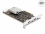 Delock PCI Express x8 Card with 2 x USB 20 Gbps USB Type-C™ female and 2 x USB 5 Gbps Type-A female - Quad Channel