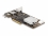 Delock PCI Express x8 Card with 2 x USB 20 Gbps USB Type-C™ female and 2 x USB 5 Gbps Type-A female - Quad Channel