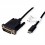 ROLINE USB Type C - DVI Cable, M/M, 1.0 m