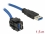 Delock Keystone Module USB 5 Gbps type-A female 250° to type-A male with 1.5 m cable black