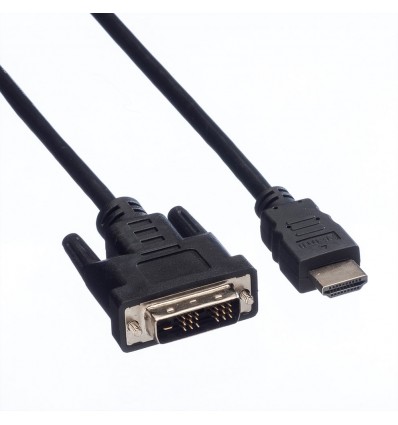 VALUE DVI Cable, DVI (18+1) - HDMI, M/M, 1.5 m