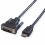 VALUE DVI Cable, DVI (18+1) - HDMI, M/M, 1.5 m