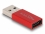 Delock USB 10 Gbps Adapter USB Type-A male to USB Type-C™ active female red