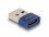 Delock USB 2.0 Adapter USB Type-A male to USB Type-C™ female blue