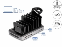 Delock USB Charging Station with 3 x USB Type-C™ PD + 3 x USB Type-A (112 W)