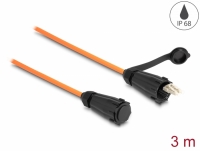 Delock Optical fiber cable LC Duplex to LC Duplex with protective cap multi-mode OM2 IP68 dust and waterproof 3 m