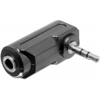 Delock Adapter Audio Stereo jack 2.5mm M 3.5mm 3pin F, 90