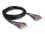 Delock RCA RGB Extension Cable 3 x male to 3 x female 1 m