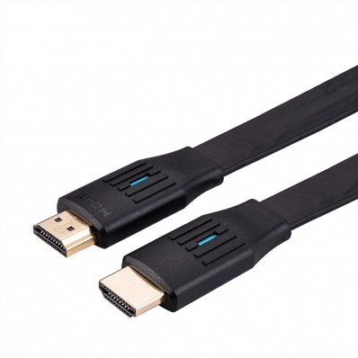 VALUE HDMI 8K (7680 x 4320) Ultra HD Cable + Ethernet, Flat, M/M, black, 2 m