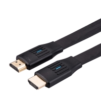 VALUE HDMI 8K (7680 x 4320) Ultra HD Cable + Ethernet, Flat, M/M, black, 1 m
