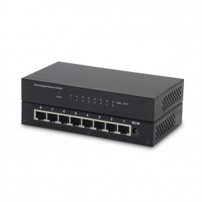 ROLINE Gigabit Ethernet Switch, 8x RJ-45, unmanaged
