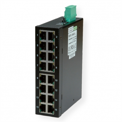 ROLINE Industrial Switch, 16x RJ-45, unmanaged