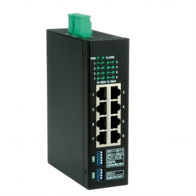 ROLINE Gigabit Ethernet Industrial Switch, 8x RJ45