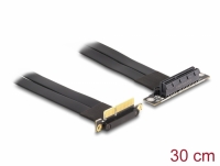 Delock Riser Card PCI Express x4 male 90° angled to x4 slot 90° angled with cable 30 cm