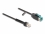 Delock Coiled Cable RJ50 male to PoweredUSB male 12 V 3 m black