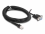 Delock Coiled Cable RJ50 male to D-Sub 9 female 1.5 m black