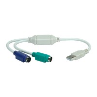 VALUE USB to 2x PS/2 Adapter Cable