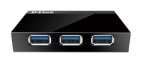 D-Link DUB-1340 4-Port USB3 Hub mit Netzteil schwarz retail