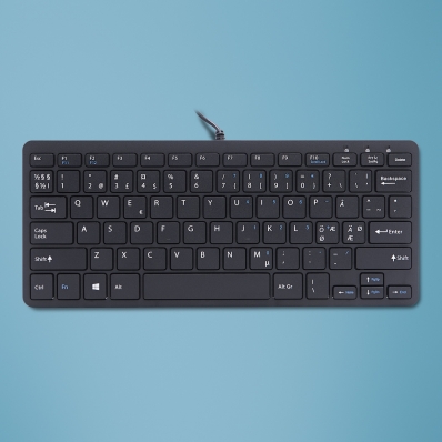 R-go Tools R-Go Tastatur Compact Nordic-Layout schwarz