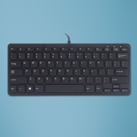 R-go Tools R-Go Tastatur Compact US-Layout schwarz